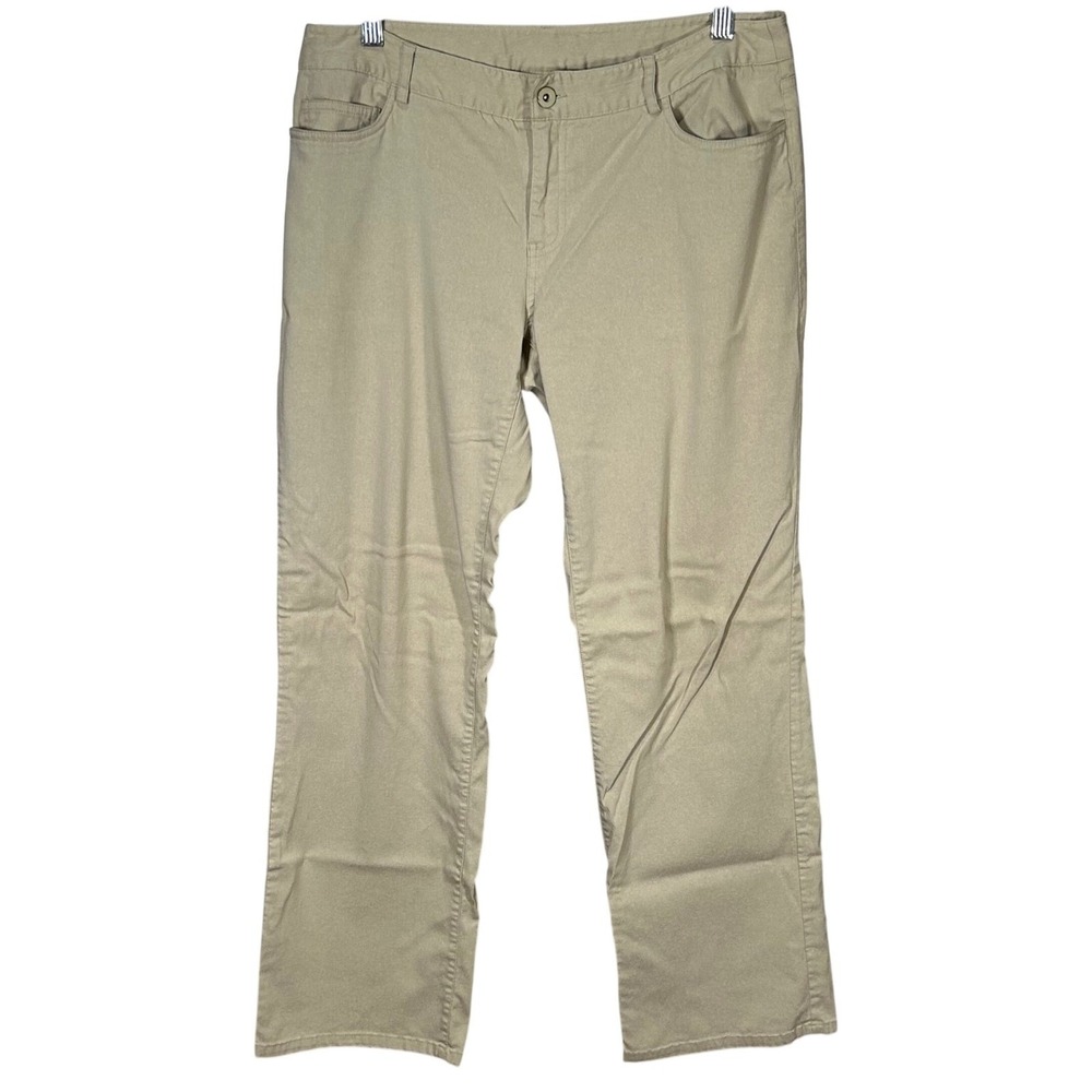 Express Stretch Pants Khaki Casual Career Everyday Comfort Women's Size 11/12R